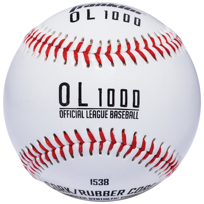 BASEBALL SYNTHEC WHT 1PK - Pack of 12