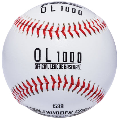 BASEBALL SYNTHEC WHT 1PK - Pack of 12