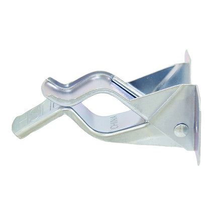 Emery Jensen clip spring 1.5-inch giant for basement and garage storage, shown attached to storage shelves or hooks.