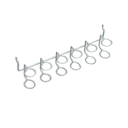 Emery Jensen multi-tool hook for basement and garage storage, durable metal design for organizing tools and equipment.