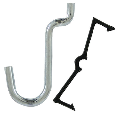 Emery Jensen basement garage storage hook peg Lockcurv 1/2 CD8 mounted on wall for organizing tools and equipment.