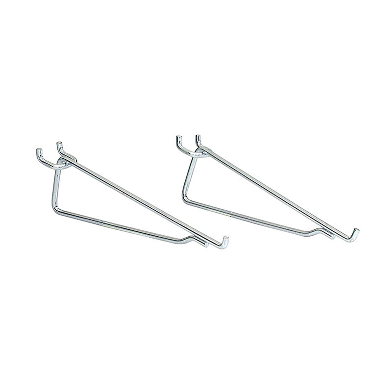 Emery Jensen 8-inch Hook Shelf Bracket for basement and garage storage, sturdy metal support for organizing tools and supplies.