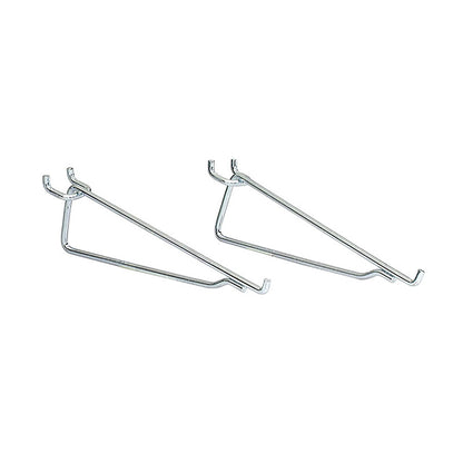 Emery Jensen 8-inch Hook Shelf Bracket for basement and garage storage, sturdy metal support for organizing tools and supplies.