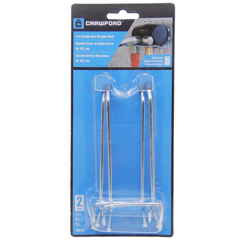 Emery Jensen 4-inch galvanized steel peg hook for basement and garage storage, ideal for organizing tools and supplies.