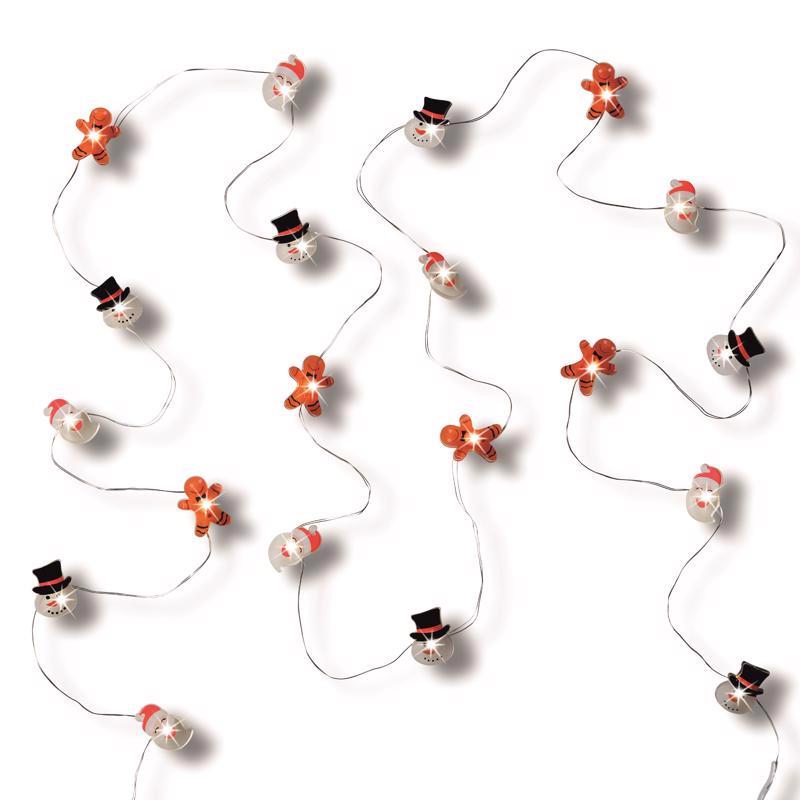 Emery Jensen LED Christmas lights pack of 12, battery operated and solar-powered, with 20 multi-color bulbs for holiday decor.
