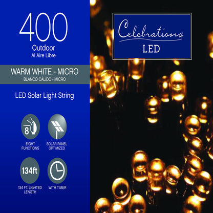 Emery Jensen Solar LED Micro WW 400CT basic battery operated solar LED light with warm white glow and compact design