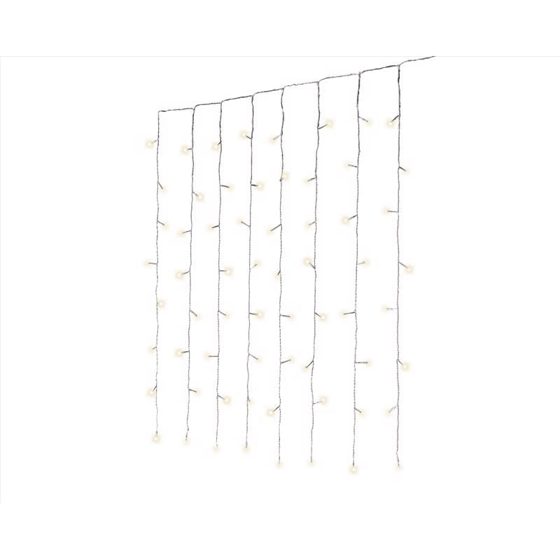 Emery Jensen Christmas lights set with colorful and white LED bulbs, designed for holiday decorating and festive lighting.