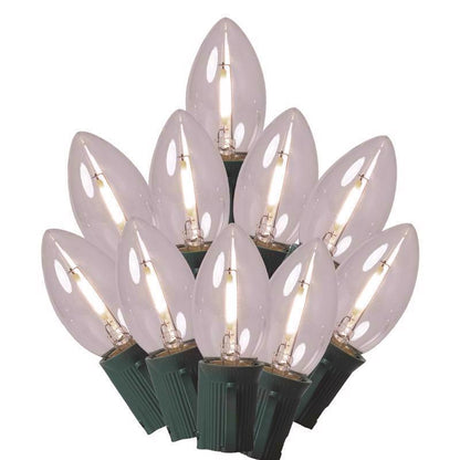 LED C9 PURE WHT 25CT - Pack of 12