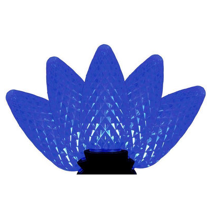 Emery Jensen basic LED C string lights with blue bulbs, 25-count novelty set for holiday or decorative lighting.