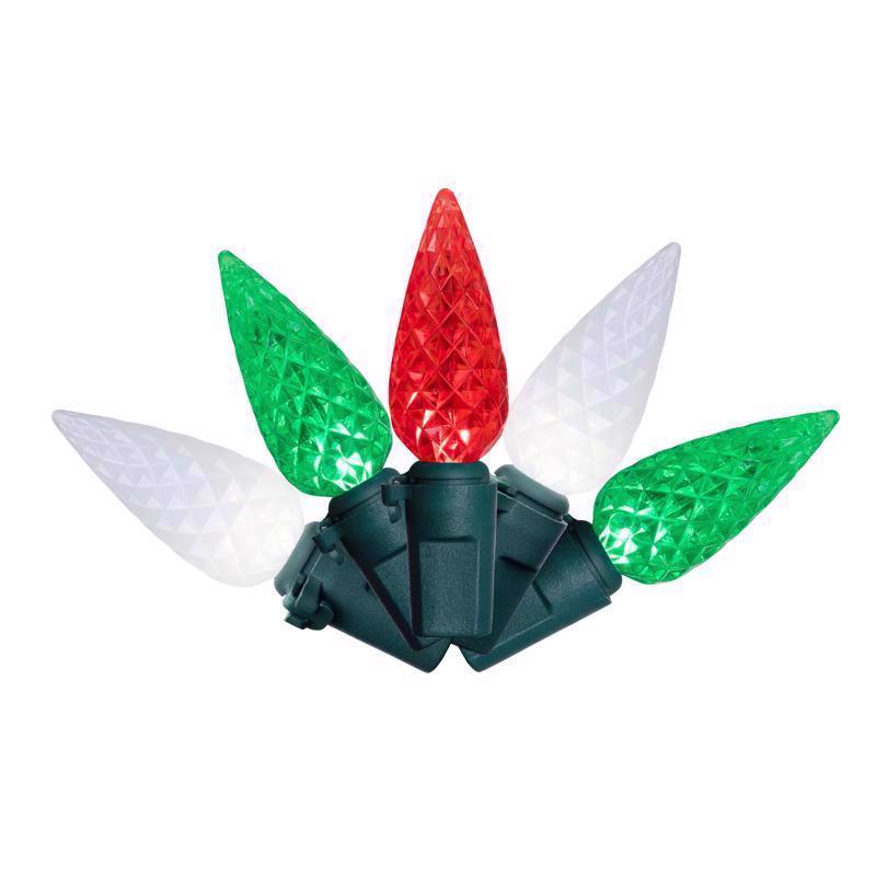 Emery Jensen basic LED C set with red, green, and pure white lights for decorative or festive use.