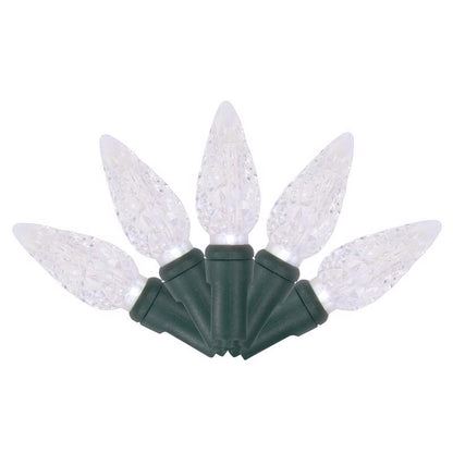 Emery Jensen PLAT C6 Lights 50-count LED C set with novelty design, ideal for decorative holiday or event lighting.