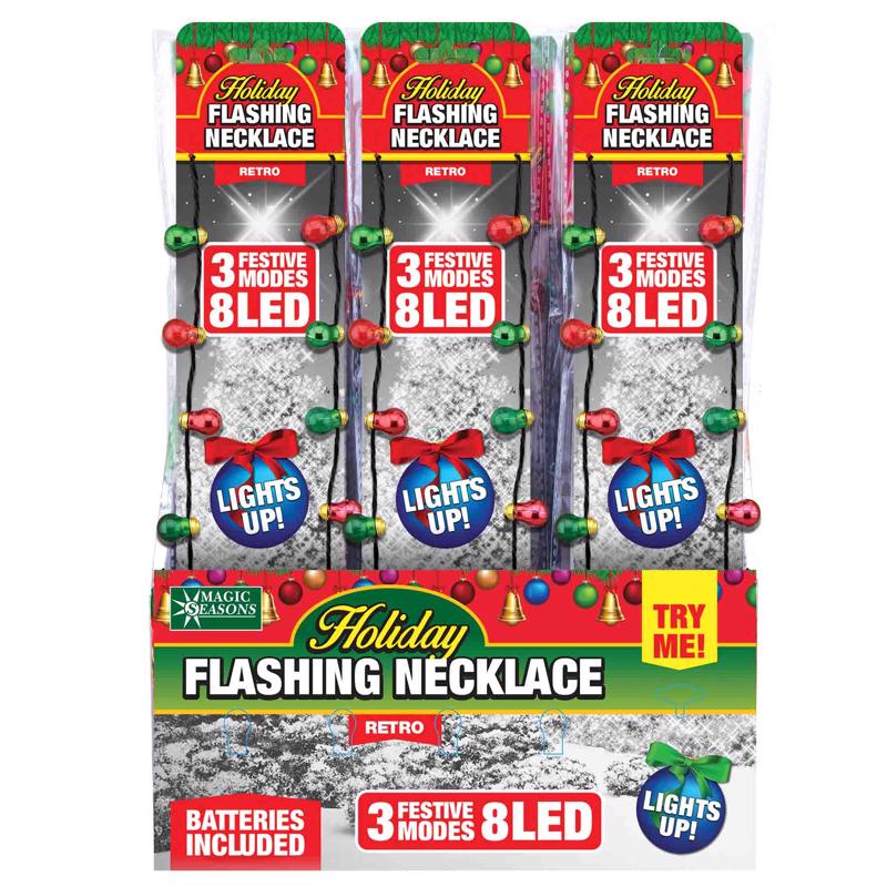 RETRO CMAS FLASH NECKLC - Pack of 36