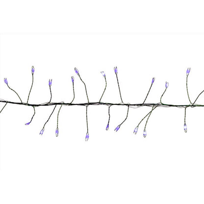 Emery Jensen basic LED Euro string lights with 250 blue bulbs, ideal for decorative lighting and ambiance.