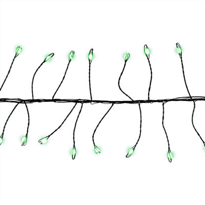 Green CLSTR LED light string by Emery Jensen, basic Euro style, 250-count for decorative or holiday lighting.