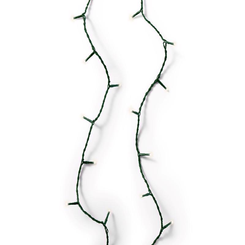 Emery Jensen white Christmas string lights, 250-count basic LED Euro style for holiday decorating.