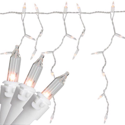 Emery Jensen ICLCL LGHT WRM WHT 300CT basic LED nets and icicles in warm white, ideal for festive holiday lighting displays