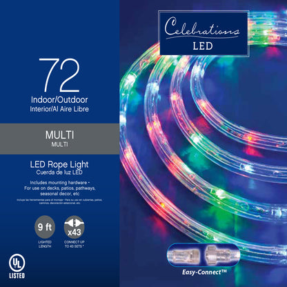 LED ROPE LIGHT MLT 9' - Pack of 12