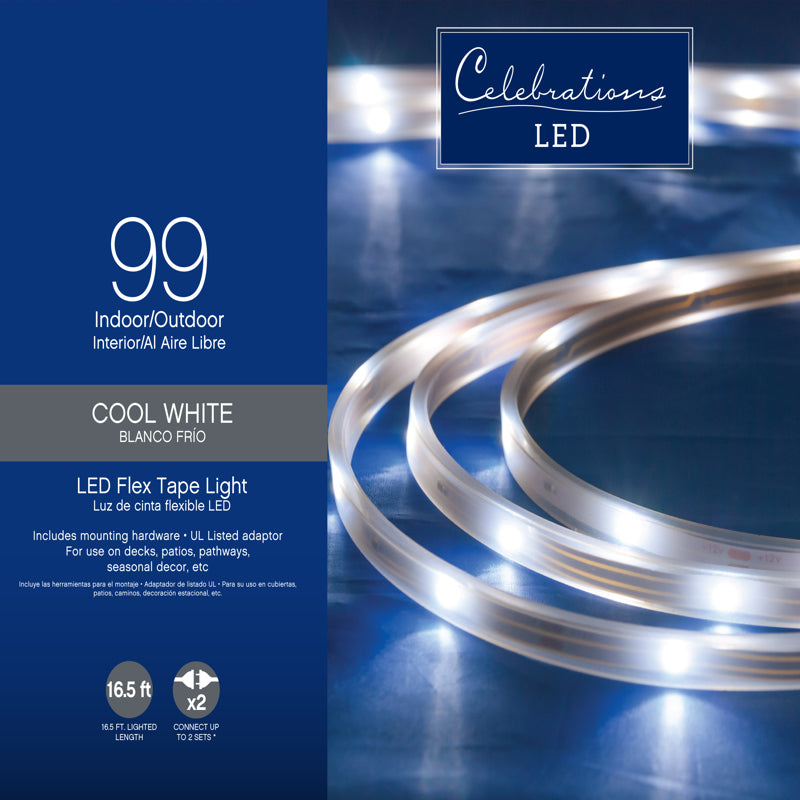 Emery Jensen LED Tape LT CW16.5'99ct, basic LED rope strip with white light, flexible and energy-efficient for home or commercial lighting.