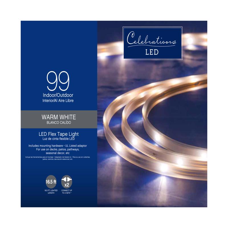 Emery Jensen LED Tape LT WW16.5' 99-ct, basic LED rope light with warm white color, flexible and suitable for decorative lighting.