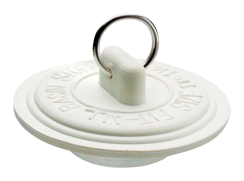 DRAIN STOP 1-3/8" WHT