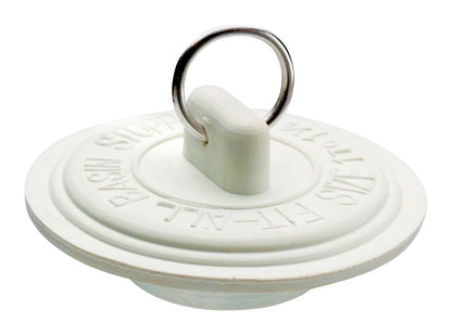 DRAIN STOP 1-3/8" WHT