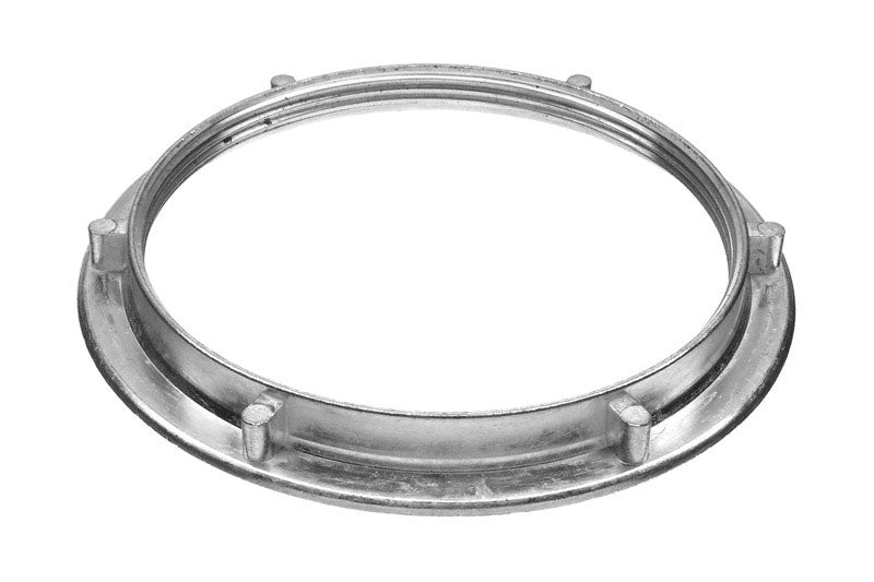 Emery Jensen basket strainer assembly with 4-3/8 inch diameter, pack of 5, featuring durable metal construction and threaded nuts.