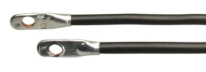 Emery Jensen 6-gauge 19-inch battery cable, black power cable for automotive and marine battery connections.