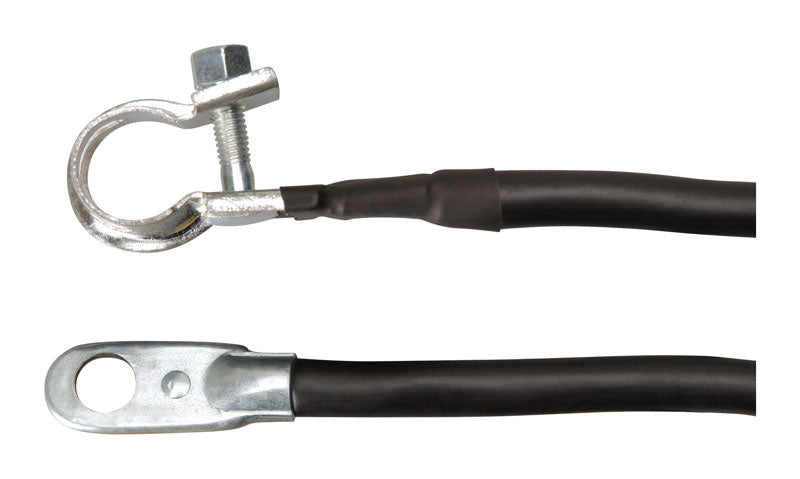 Emery Jensen 4GA15 battery cable top view, heavy-duty automotive battery cable with durable connectors and insulation.