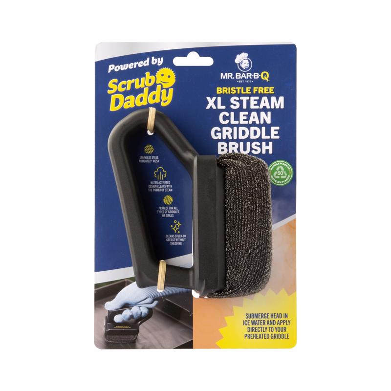 Emery Jensen BBQ cleaning supplies GRDDL CLNR stainless steel and plastic cleaning brush, 1-pack for grill maintenance.