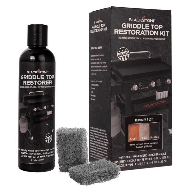 Emery Jensen BBQ cleaning supplies griddle cleaning kit, 8oz, 3-inch size for effective grill surface cleaning.