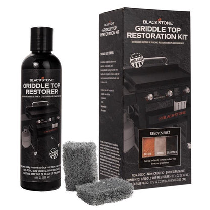 Emery Jensen BBQ cleaning supplies griddle cleaning kit, 8oz, 3-inch size for effective grill surface cleaning.