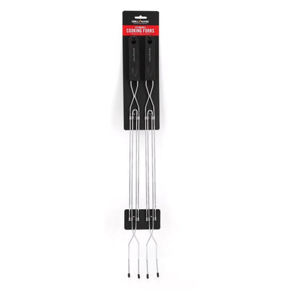 Emery Jensen BBQ cooking accessory with 31.5-inch extendable fork and glow feature for grilling convenience.