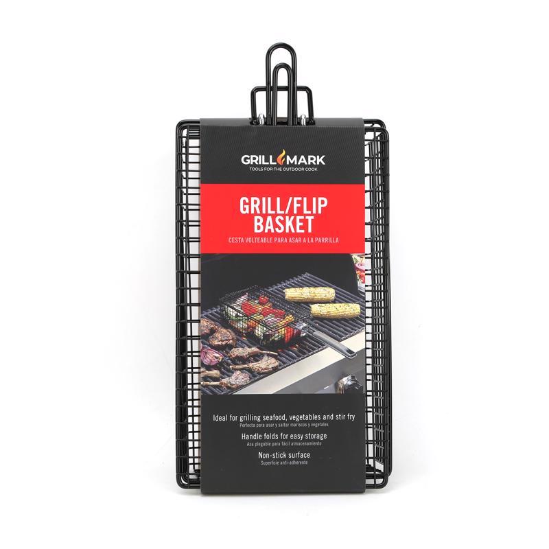 GRILL BASKET STL Blk/slv