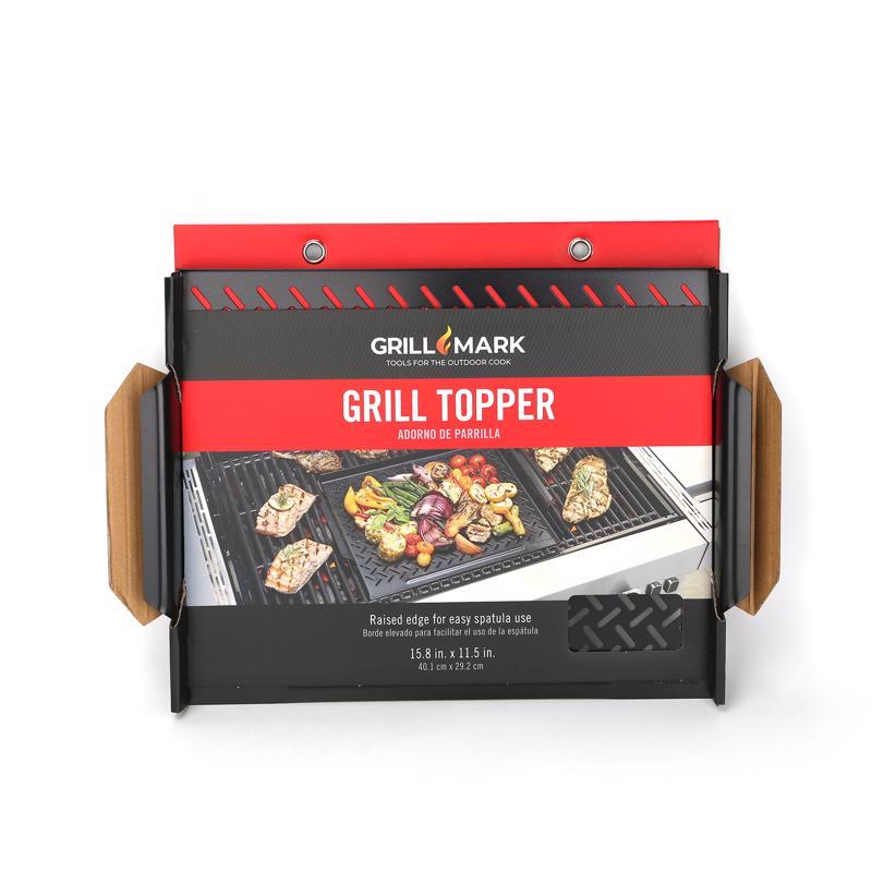 Emery Jensen BBQ grill topper 16x12-inch cooking accessory for grilling, made of durable material for outdoor barbecue use.