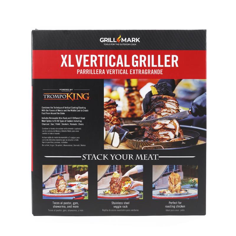 Emery Jensen GRLL TPR stainless steel BBQ cooking accessory, 13.25x13.07 inches, for grilling and outdoor cooking.