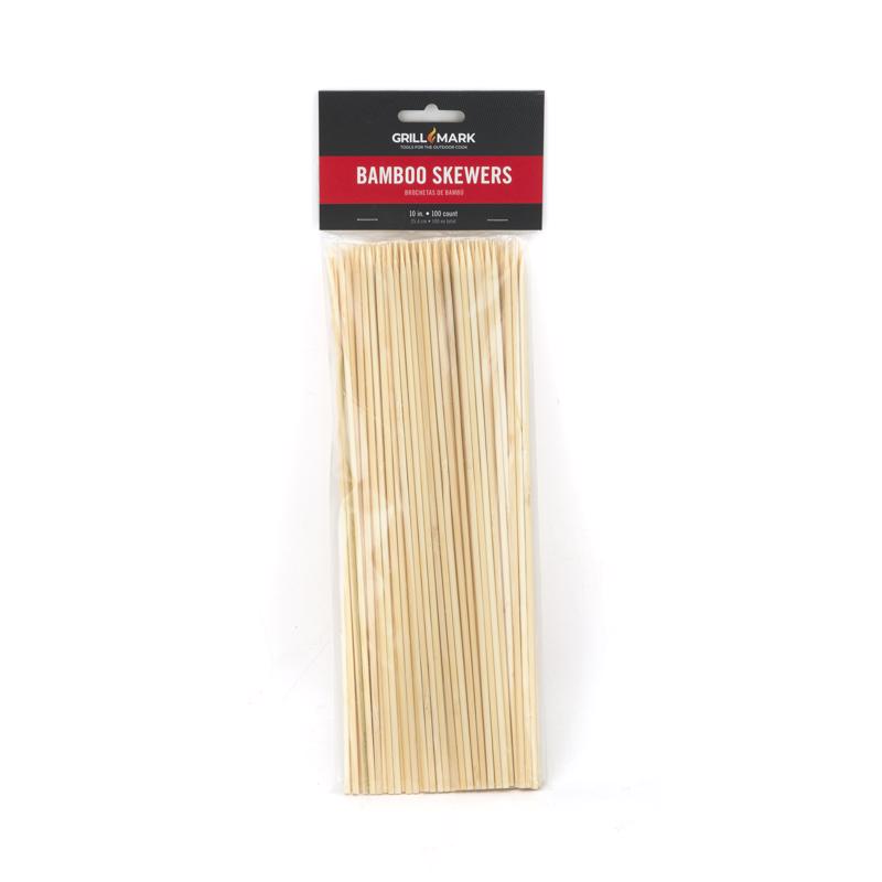 SKEWER BAMBOO BROWN 10"L