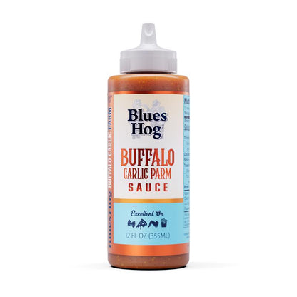 Emery Jensen BBQ sauce bottle labeled "Sauce BFL GRLC PRMSN" for grilling and barbecue recipes.