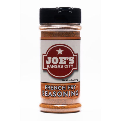 Emery Jensen French Fry Seas BBQ seasoning and rub in 6.5oz jar, seasoning for crispy French fries and snacks.