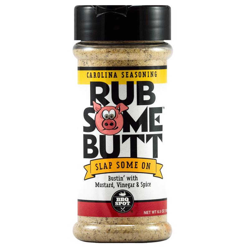 Emery Jensen Rub Some Butt BBQ Rub 6.5 oz, smoky seasoning for grilling and barbecue.