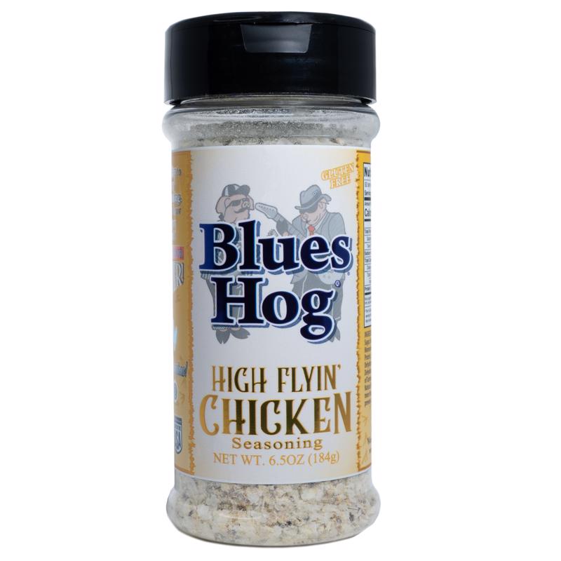 Emery Jensen BBQ seasoning rub for chicken in a 6.5oz jar, perfect for enhancing grilled chicken flavors.