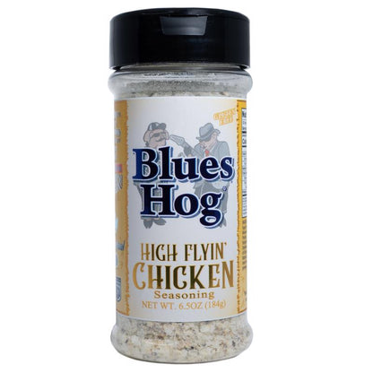 Emery Jensen BBQ seasoning rub for chicken in a 6.5oz jar, perfect for enhancing grilled chicken flavors.