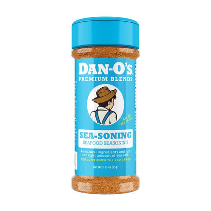 Emery Jensen Seafood BBQ Seasoning Rub, 3.35oz jar, flavorful spice blend for seafood grilling and barbecue dishes.