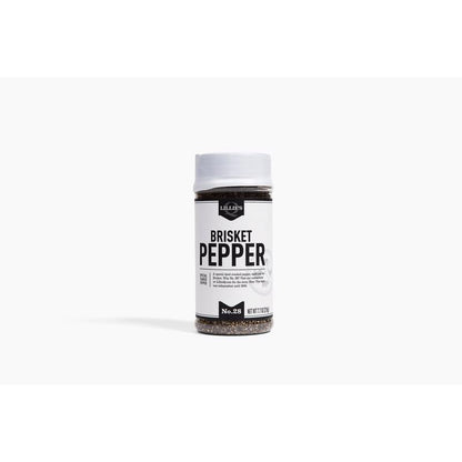 Emery Jensen SSNG RB BRSKT PEPPER BBQ seasoning and rub jar with black pepper blend and seasoning herbs.