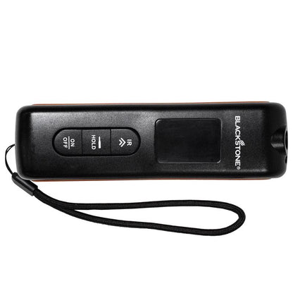 Emery Jensen Infrard Thermometer LCD black for BBQ grilling, digital display and temperature measurement.