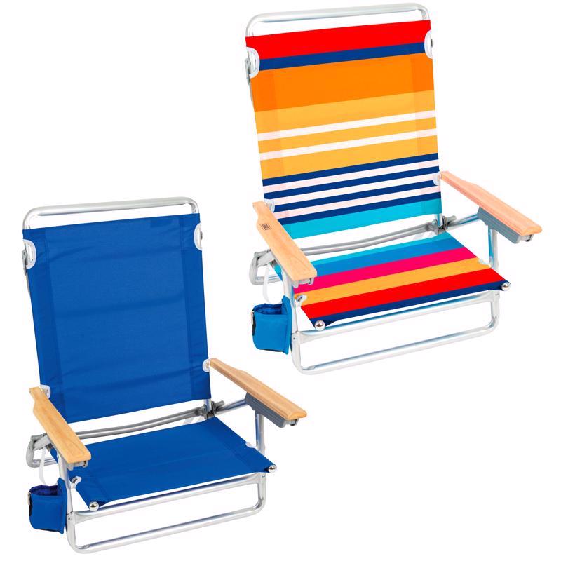BEACH CHAIR ASST 5 PSTN - Pack of 4