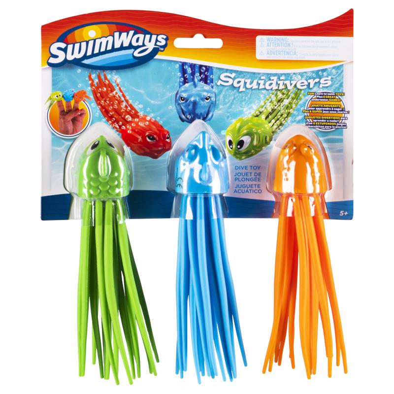 Emery Jensen Dive Stick Squidivers 5+ for beach toys, colorful underwater game for kids, floating and diving fun.