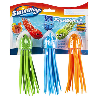 Emery Jensen Dive Stick Squidivers 5+ for beach toys, colorful underwater game for kids, floating and diving fun.