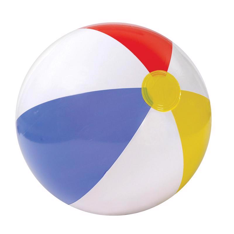 Emery Jensen 20-inch pool beach ball, colorful inflatable toy for beach games and outdoor fun.