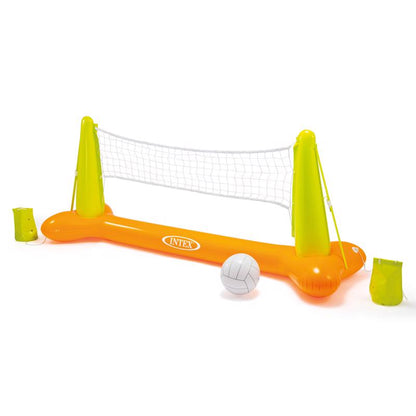 Emery Jensen pool volleyball game set with net and ball, perfect for beach and poolside fun for all ages.