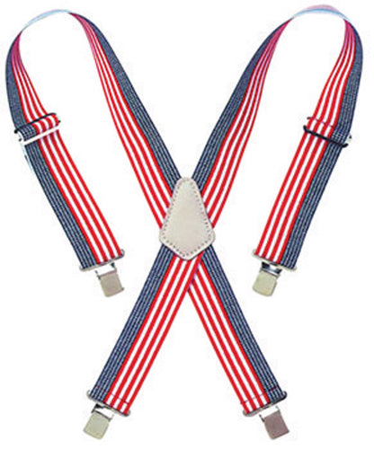 SUSPENDERS WORK USA - Pack of 6
